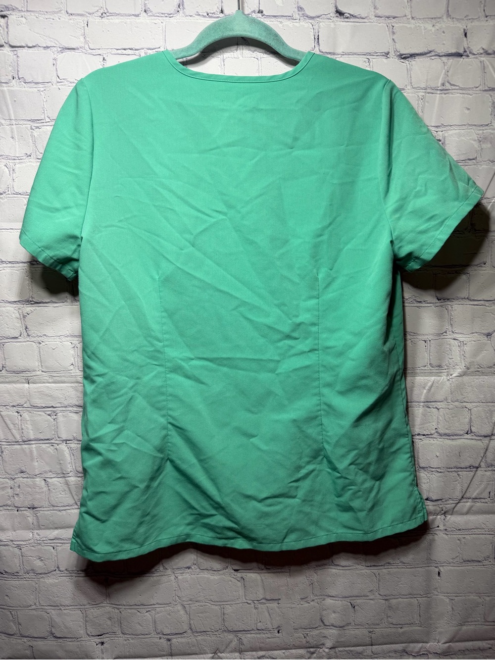 Figs Catarina One Pocket Scrub Top Blue Green Sz M Medical Nurse Doctor - Picture 5 of 7